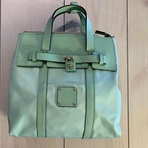 Henri  Bendel Mint Green Jetsetter Backpack